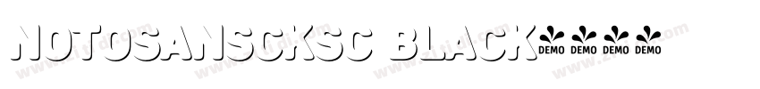 NotoSansCKsc Black字体转换